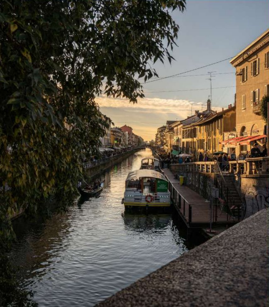 Canal de los Navigli, Milán